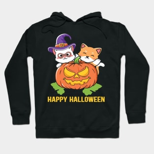 Funny Cat Halloween Pumpkin Hoodie